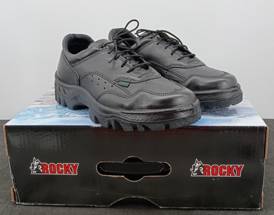 Rocky TMC Duty Postal Black Leather Shoes 5101 Men s US 8.5 EU 7.5 UK 41.5 WIDE
