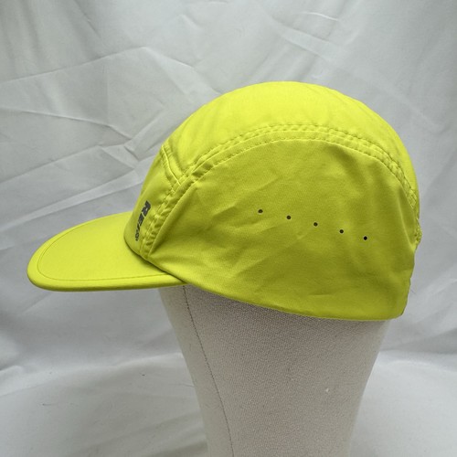 REI 5 Panel Mütze Kappe Riemen hinten Outdoor Wandern neongelb Einheitsgröße - Bild 4 von 8
