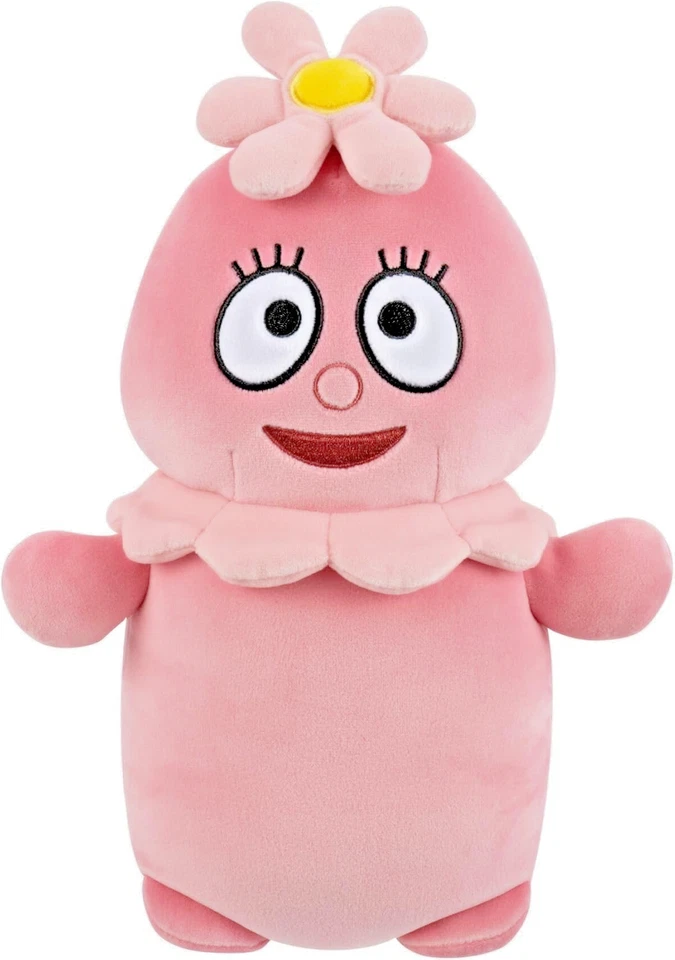 全新 带标签 Squishmallows Yo Gabba Gabba Land 粉色 Foofa Squishmallow 10" Hugmees — 第 2/3 张图片