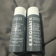2 Paula's Choice Skin Perfecting 2% BHA Liquid Exfoliant - 1oz - New / Unopened