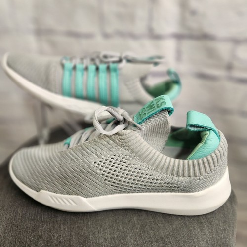 K-Swiss Womens  Athletic Sneakers Gray & Teal Lace-Up Lightweight Breathable 8.5 - Picture 3 of 7