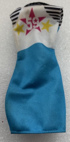 Barbie Vestido Deportivo Atlético Estrellas Deportivas 59 Rayas Azul Blanco Ropa 2015 - Imagen 3 de 4