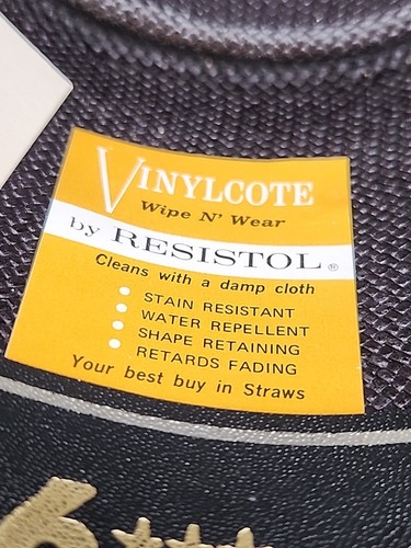 Vtg Gambler Resistol Western Hat 7 1/4 Hand Woven Warnock  Stetson Shathung 6X - Picture 12 of 15