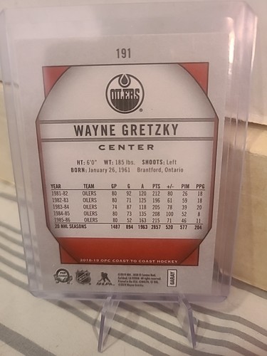 2018-19 O-Pee-Chee Coast to Coast Legends #191 Wayne Gretzky - Picture 2 of 2