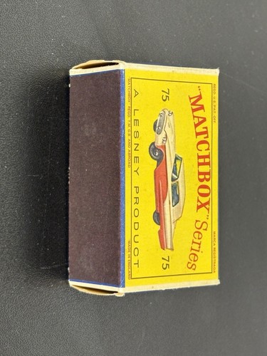 Matchbox No. 75A Ford Thunderbird - BRAND NEW - rare mid- blue base SPW - D box - Picture 14 of 16