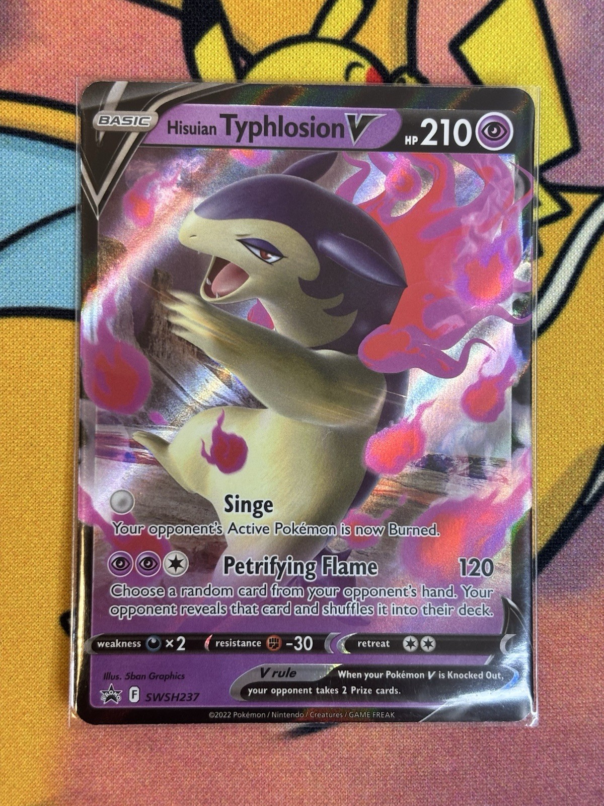 Hisuian Typhlosion V SWSH237 Sword & Shield Black Star Promo Pokemon Card Mint
