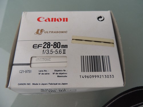 Canon Zoom Lens EF 28-80mm 1:3,5-5,6 II Ultrasonic 6503506C  OVP - Bild 8 von 10