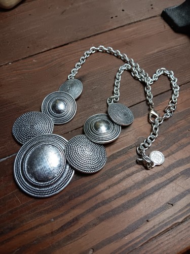 Dana Buchman Vintage Silver Tone Necklace - Bild 7 von 8