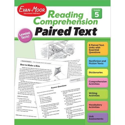 Reading Comprehension, Paired Text, Grade 5 by Evan-Moor Educational Publishers 