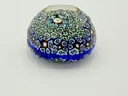 VINTAGE MURANO MILLEFIORI FLORAL ART GLASS PAPERWEIGHT BOHO CHIC SUMMER