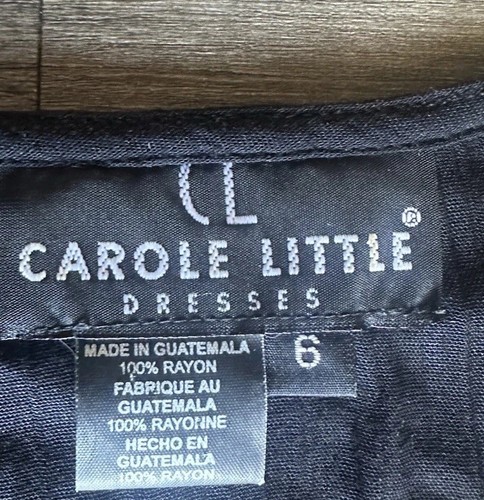 Vintage Carole Little Maxi Dress Sz 6 Boho Artsy 80s Rayon Unique Art to Wear - Picture 5 of 13