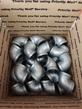 Lot of 30 1.5 1 1/2 Inch Elbow Galvanized Steel