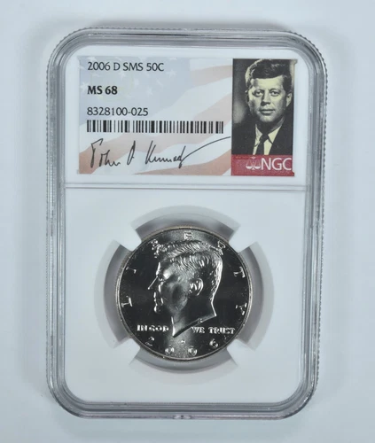 2006-D SMS Kennedy Half Dollar MS68 NGC Special Label
