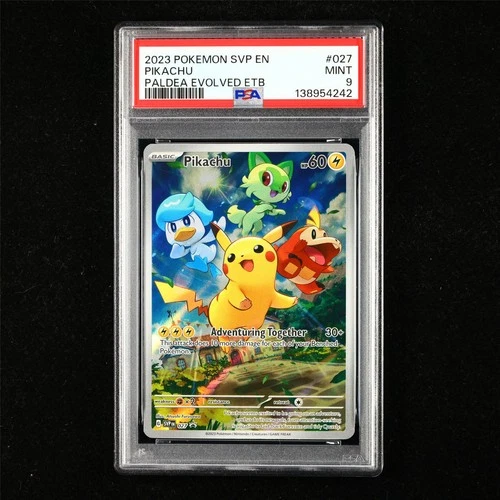 PSA 9 MINT 2023 Pokemon ENG Pikachu G SVP EN 027 Promo(2)