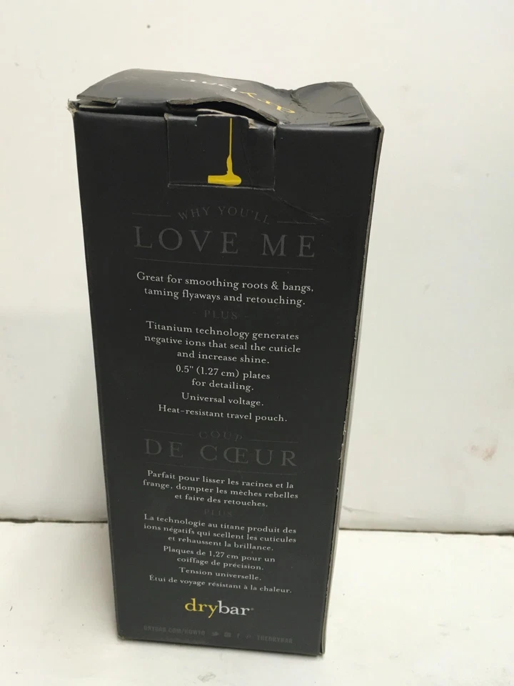 Drybar The Tress Press 1.27" Plancha Plancha Alisadora Amarillo Caja Imperfecta (Nuevo)*** Foto 2 de 3