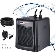 Uimoso Aquarium Chiller Hydroponic Water Chiller 1/3 HP 110 Gal Fish Tank Cooler