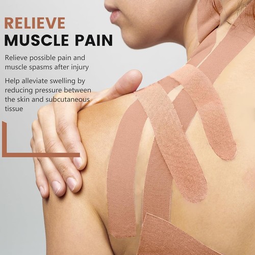 5 Roll Kinesiology Tape Athletic Muscle Support Sport Elastic Physio Therapeutic - Picture 5 of 7