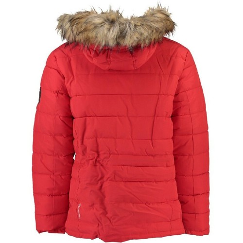 Geographical Norway Men Parka Jacket Anorak Insulated Red Yj2 Size S - Picture 2 of 12