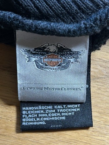 Harley Davidson Rhinestone Skull Beanie Hat - Picture 3 of 5