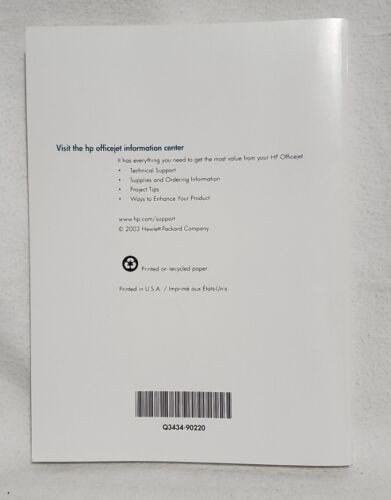 HP Officejet 5500 Series All-in-one Reference Guide - Very Good Condition - Picture 5 of 5