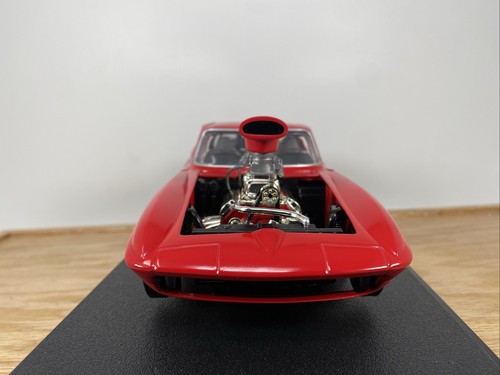 1/18 Mattel 100% 1966 Chevrolet Corvette Pro Street Red 29226 ! - Picture 2 of 16