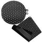 3 Pcs Heat Resistant Induction Cooktop Silicone Mats Protective Pads For Kitchen