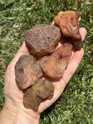 Karneol-Rohstein - Klasse B, natürlicher Karneol aus Madagaskar - Bild 11 von 27