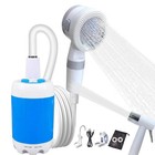 Rechargeable Portable Camping Shower – Waterproof, Digital Display & Travel‑Read