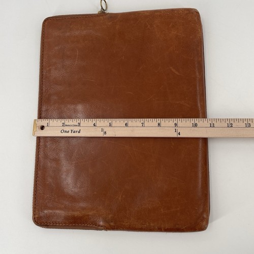Madewell Brown Leather Padded Laptop Case - Fits 13” Laptop - Zip Closure - Afbeelding 7 van 7
