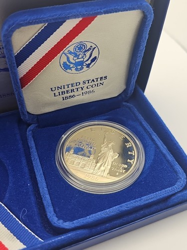 1986 Liberty Silber Dollar PP Set #0459 - Bild 2 von 5