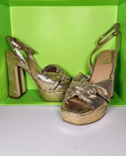 Sam Edelman Kristen Gold Diso Lea Block Heels