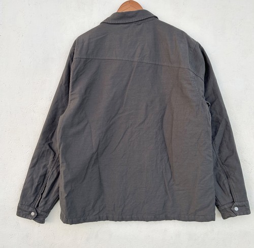 Volcom Canvas Grey Workwear Burkey Quilted Lined Coat Mens Size 2XL - Picture 2 of 9