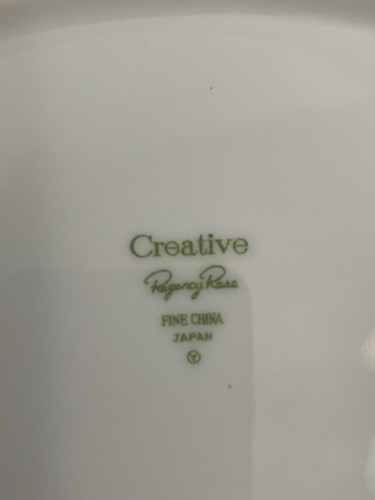 CREATIVE Regency Rose 10” Serving Bowl VTG Japan - Picture 3 of 5