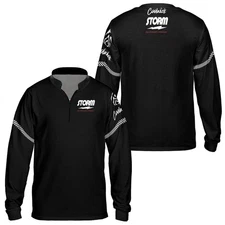 Custom Name Storm Vintage Black Z90B Bowling Jersey Gifts Size S-5XL