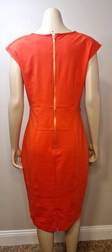 Jennifer Lopez Women Red Cocktail Dress Size 8 V Neck Beautiful 😍 - Picture 7 of 15