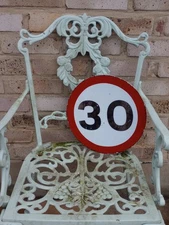 Genuine  Retired  Road Sign 30 MPH 30th BIRTHDAY CARD industrial