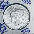 1935 SILVER PEACE DOLLAR AUTHENTIC HI GRADE U.S. MINT COIN RARE KEY DATE 4440