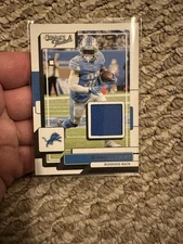 2022 Donruss Threads D’Andre Swift Patch! #TH-24 Detroit Lions