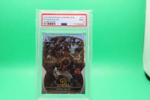 2023 Bowman Chrome Ethan Salas Image Variation First Bowman Prospect SSP PSA 9