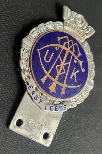 COMMERCIAL TRAVELLERS SALES REP TRADE UNION ASSOCIATION VINTAGE ENAMEL CAR BADGE - Picture 4 of 8