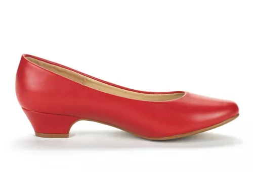 Zapatos de salón clásicos sin cordones de tacón grueso bajo con punta cerrada para mujer - Imagen 10 de 17
