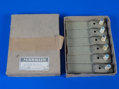 MARKLIN H0 - 5015 - 6x ISOLATING SIGN / BOX - EXC - Picture 1 of 2