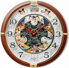 Disney Tsum Tsum Analog Automation Clock FW588B Mickey Minnie Kawaii SEIKO Japan