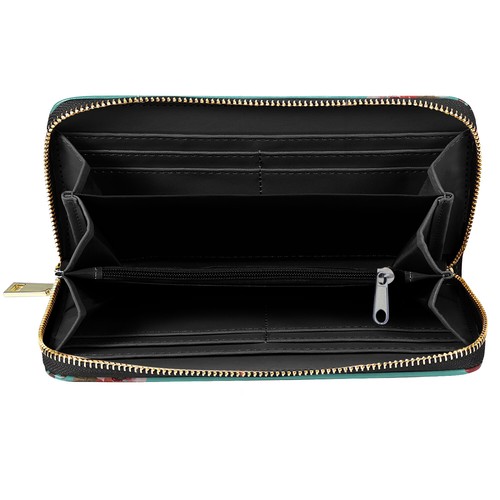 Mode Frauen Mädchen PU Leder lange Clutch Geldbörse Reißverschluss Geldbörse mehrere Kartenfächer - Bild 54 von 88