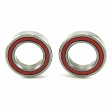 TRB RC 3/8x5/8x5/32 Precision Ceramic Ball Bearings Red Rubber Seals (2)