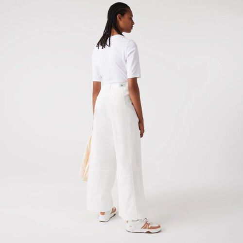 Lacoste Damen Hose Classic Fit Weiß - Bild 2 von 6