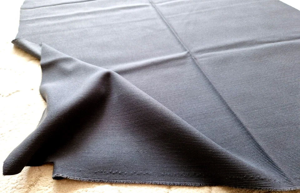 Nähen - Stretch Stoff - 155 x 80 cm - kräftiger Hosenstoff / Rock Stoff - grau