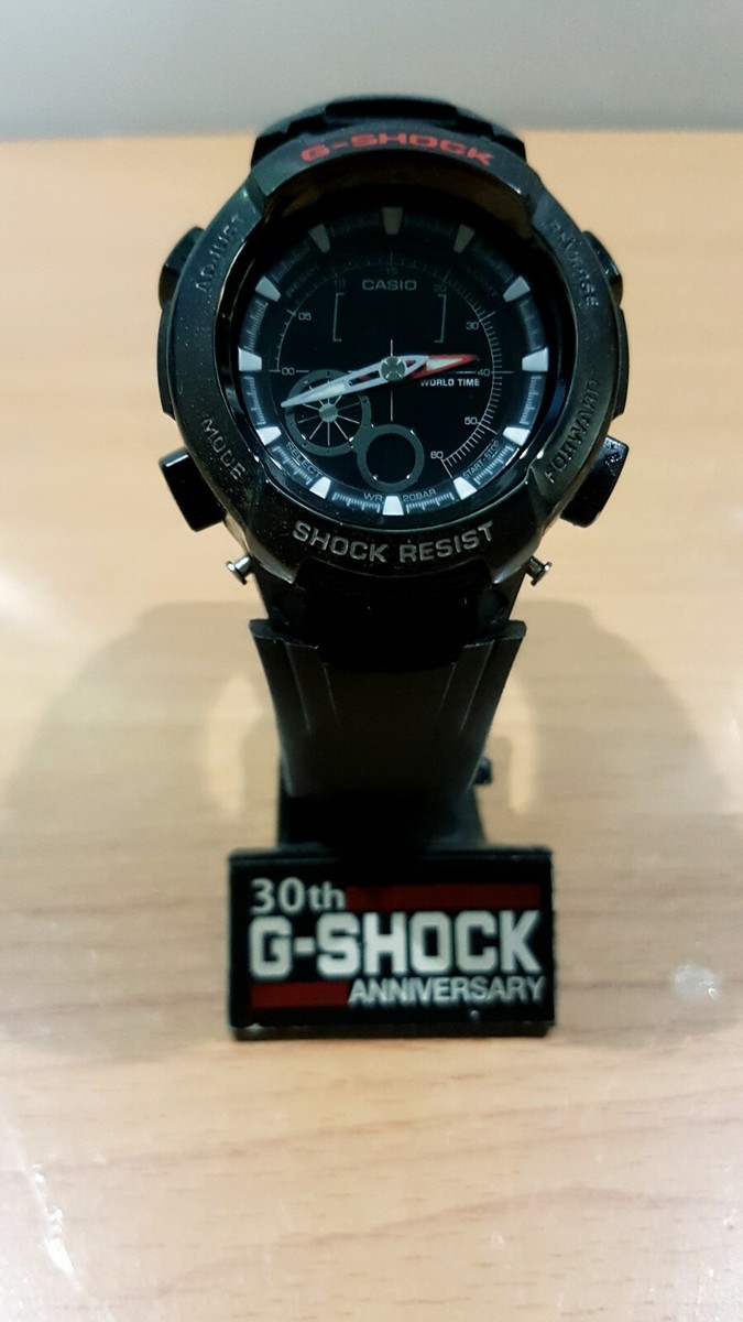 G-Shock 20th Aniversary Racing-Sport Black-Matt Dual Ana-Digital