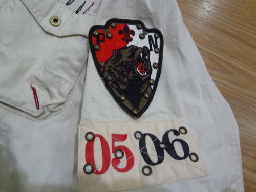 Parish Nation Wealth Wisdom Men's M-65 style Jacket Cream XL Patches   - Picture 9 of 12