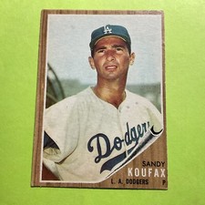 1962 Topps Baseball #5 SANDY KOUFAX VG